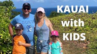 Kauai island with kids. Best beaches, food and gifts. August 2022.