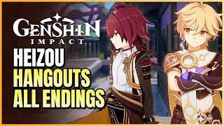Shikanoin Heizou Hangout All Endings Walkthrough | Hangout Events: Series VII | Genshin Impact 2.8