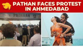 Pathan Movie faces protest at Ahmedabad One Mall ahead of release