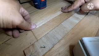 Chipped T&G wood flooring repair using Bosch GMR 1 Router