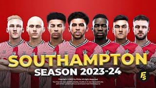 Southampton Facepack Season 2023/24 - Sider and Cpk - Football Life 2024 and PES 2021