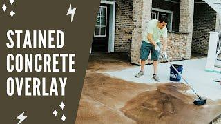 How to Resurface your Patio with a Stained Concrete Overlay