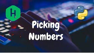 28 - Picking Numbers | Implementation | Hackerrank Solution | Python