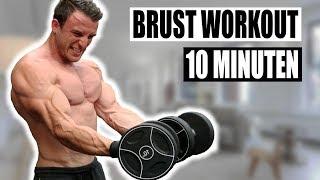 10 Minuten Brust Workout für Zuhause | Kombinationsworkout für Qualitätsmuskulatur - Sascha Huber