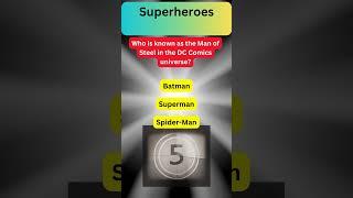 Superheroes TV and Movie Trivia Brainteasers and Quizzes