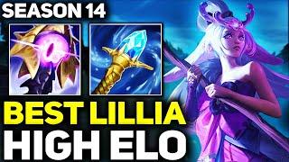 RANK 1 BEST LILLIA DOMINATING HIGH ELO IN SEASON 14! | League of Legends