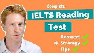 IELTS Reading Test | Full Test with Answers