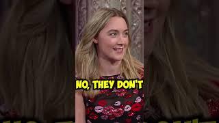 Saoirse Ronan Teaches Stephen Colbert An Irish Accent #shorts #saoirseronan