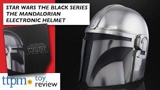 Star Wars The Black Series The Mandalorian Electronic Helmet from Hasbro | Collectible Toy Review