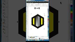 DK Logo Design Tutorial 2023 in Coreldraw #shorts, #coreldraw #shortsfeed