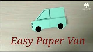 How to make origami van| Origami van | easy paper van | paper van for kids| paper toy