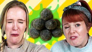 Irish People Try Simm's Sour Candy Challenge (Black Death)