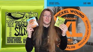 Ernie Ball VS D’Addario Guitar Strings