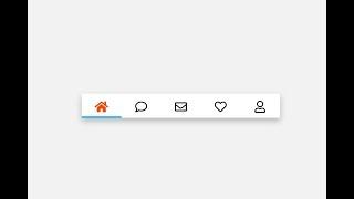 Active Tab Hover Animation with Icons  |using| HTML & CSS