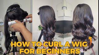 How to curl a wig with a curling iron| Curling tutorial| How to curl a wig