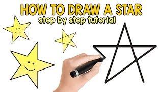 How to Draw a Star Step by Step Drawing Tutorial