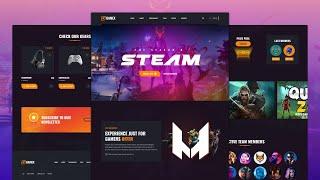 Amazing eSports gaming website with html css javascript