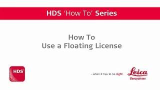 Client Licence Manager: How to use a Floating Licence