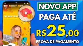 NOVO APP PARA GANHAR DINHEIRO ASSISTINDO VIDEOS (+PROVA DE PAGAMENTO)