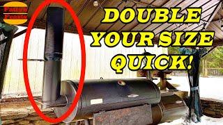 GET BETTER TEMPS ON YOUR SMOKER QUICKLY AND CHEAP | How To Extend Your Smoker Stack | Fatty's Feasts