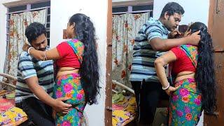 Romantic hair play with electrician || story video || Puja creation 99