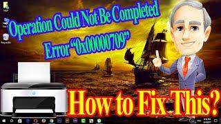 How to Solve The "Set As Default Printer Error (0x00000709)" in Windows 7, 8.1, 10 with easy steps.