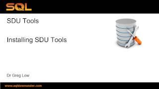 SDU Tools   02   Installing SDU Tools