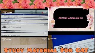 Study Material For CAT || IMS Study Material || CAT Exam || IMS || Unboxing....