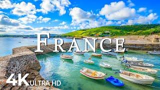 FLYING OVER FRANCE (4K UHD) - Calming Music With Beautiful Nature Videos - 4K Video Ultra HD