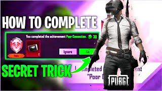 Trick To Complete (Poor Connection) Hide Achievement | New Hidden Achievement [POOR CONNECTION] BGMI