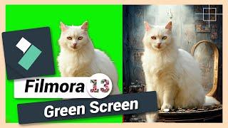 How to use Green Screen (Chroma Key) | Filmora 12 & 13 Tutorial