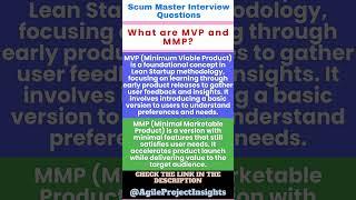 What are MVP and MMP #agileprojectmanagement #projectmanagement