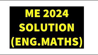 GATE 2024 ME | Mechanical | Mathematics Solution | Live | Memory Based Questions