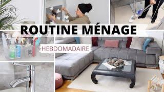 ROUTINE MÉNAGE HEBDOMADAIRE/ CLEANING ROUTINE MOTIVATION...⎪Astuces et Organisation