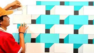 wall painting ideas | 3d wall decoration effect | design of wall | interior design ideas