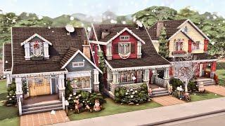 Three Christmas Rental Houses  The Sims 4 Speed Build | No CC