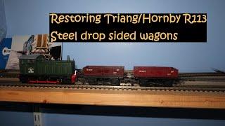 Restoring Tri-ang/Hornby R113 steel drop side wagons