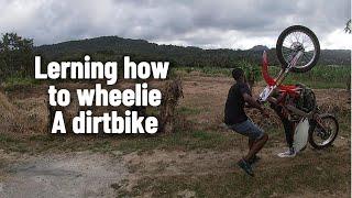 Learning how to wheelie my dirt bike | bklf.shorneil