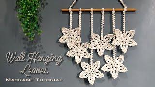 DIY Macrame Wall Hanging Leaves | Home Decor Ideas | Macrame Tutorial