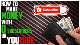 How To Make MONEY on YouTube WITHOUT SUBSCRIBERS!!