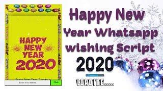 Happy New Year 2020 Whatsapp wishing Script for Blogger