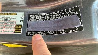 How To Find The Paint Color Code On A Toyota Prius