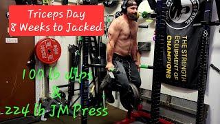 Triceps Strength Climbing even in a 1000 calorie deficit. 8 WEEKS TO JACKED (W1D5) #diet #weightloss