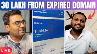 30 Lakh Earning From Expired Domain Live Proof on Livestream