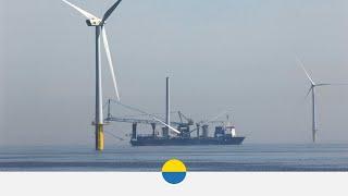 Time-lapse installation of turbine at Vattenfall’s EOWDC wind farm