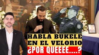 HABLA Bukele y llora junto a El Salvador. Despedida de los HEROES caidos