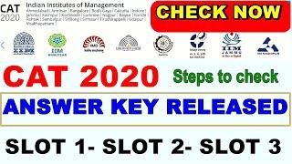 CAT 2020 Answer key released officially, check now, Steps to check answer key #cat2020 #iimcat