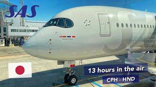 13 HOURS to TOKYO | SAS A350 Economy class | Flight Review | CPH - HND
