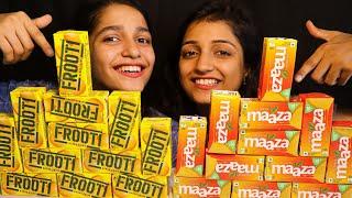 30 MAAZA DRINKING CHALLENGE | 30 FROOTI DRINKING CHALLENGE | MANGO JUICE DRINKING CHALLENGE