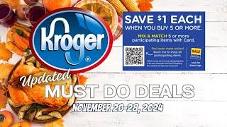 *WOW!* Kroger UPDATED Must Do Deals for 11/20-11/28 | Sneak Peek Weekly Digitals, New Deals, & MORE